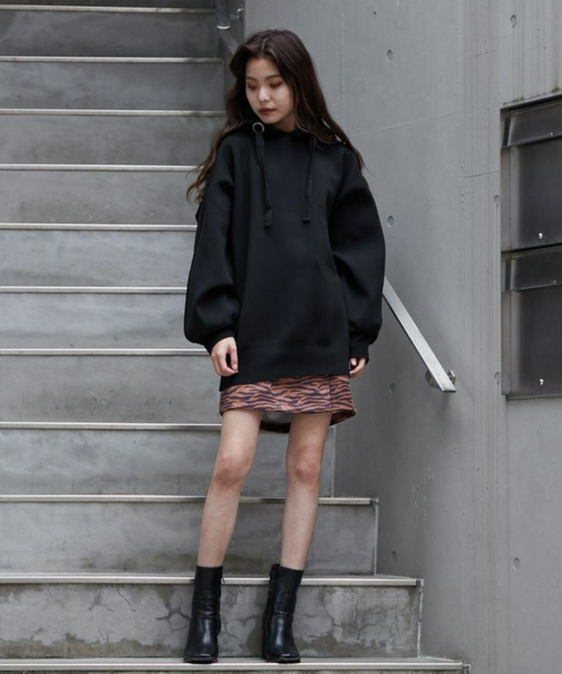 フロントボタンミニスカートショーパン