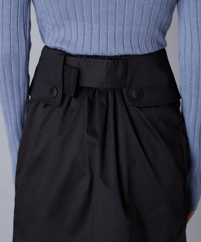 フロントボタンミニスカートショーパン