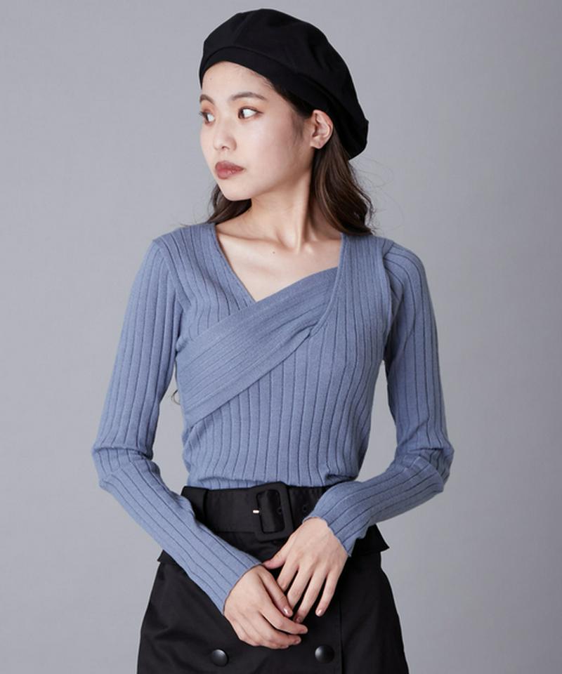 フロントベルトニット