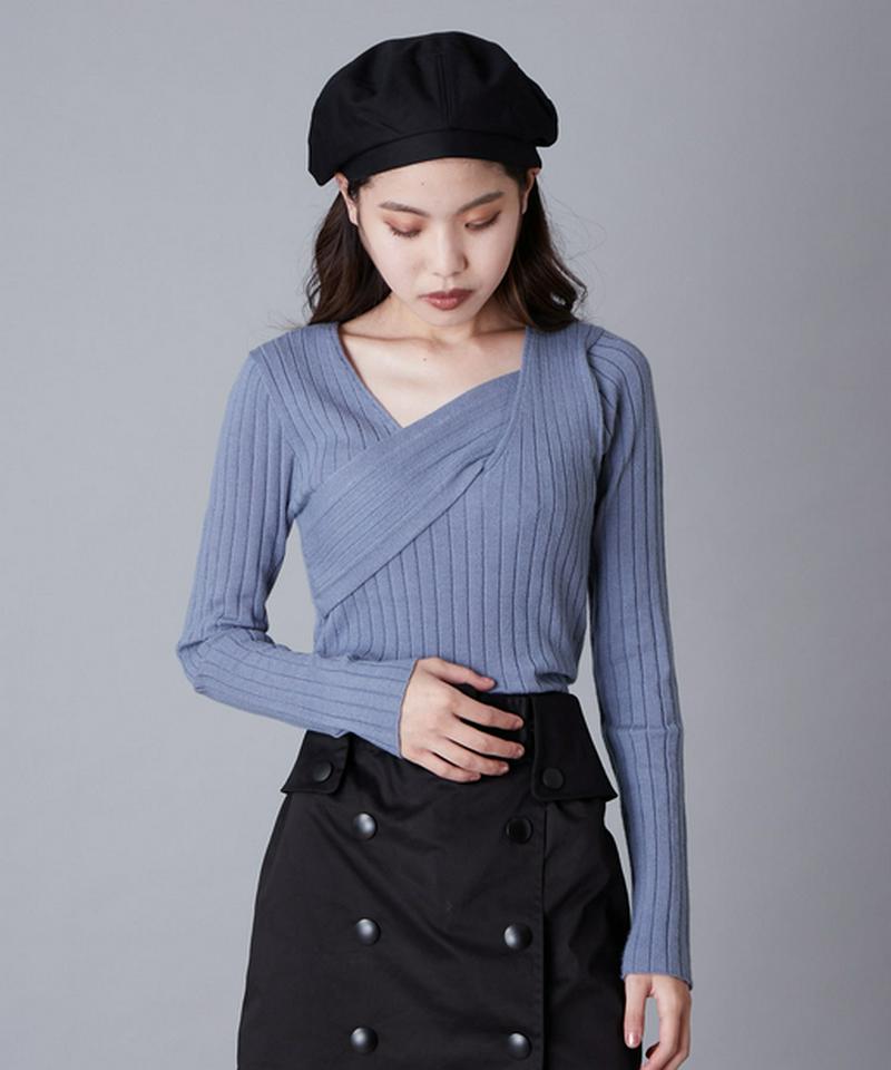 フロントベルトニット