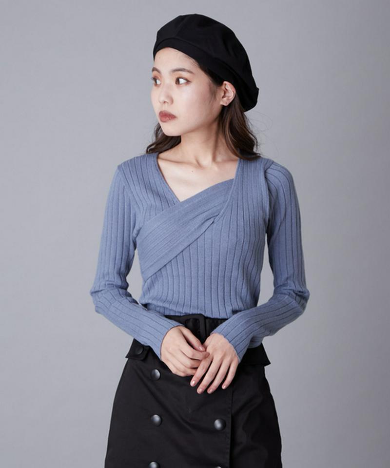 フロントベルトニット