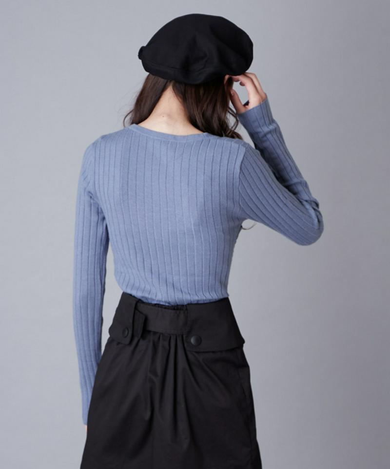 フロントベルトニット