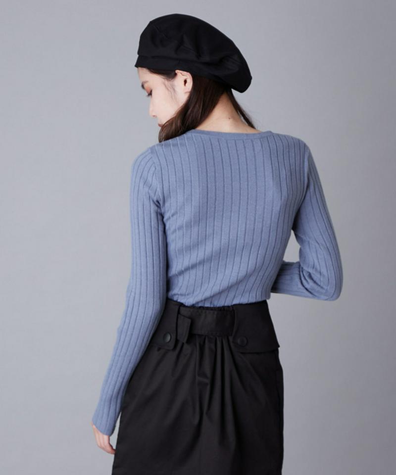 フロントベルトニット