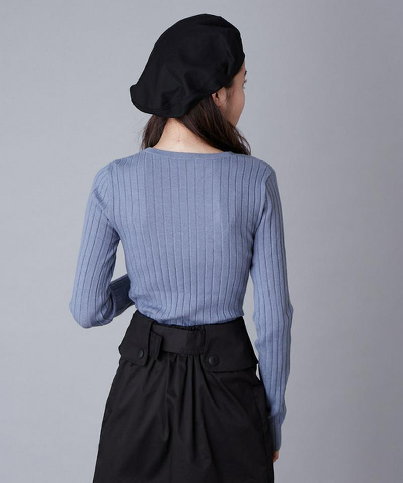 フロントベルトニット