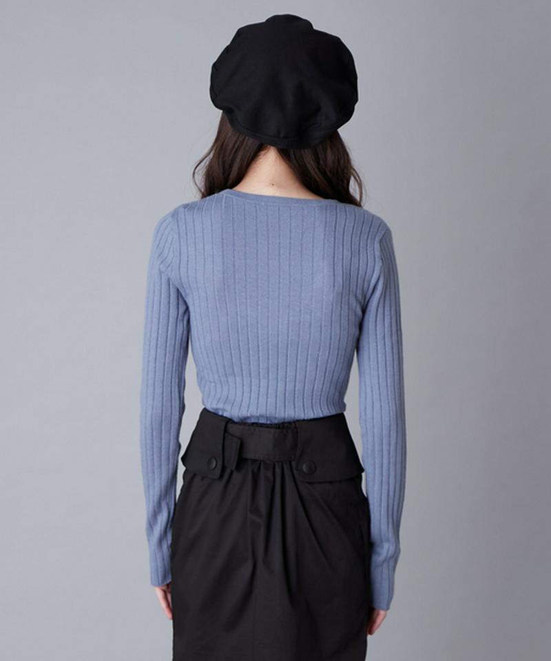 フロントベルトニット