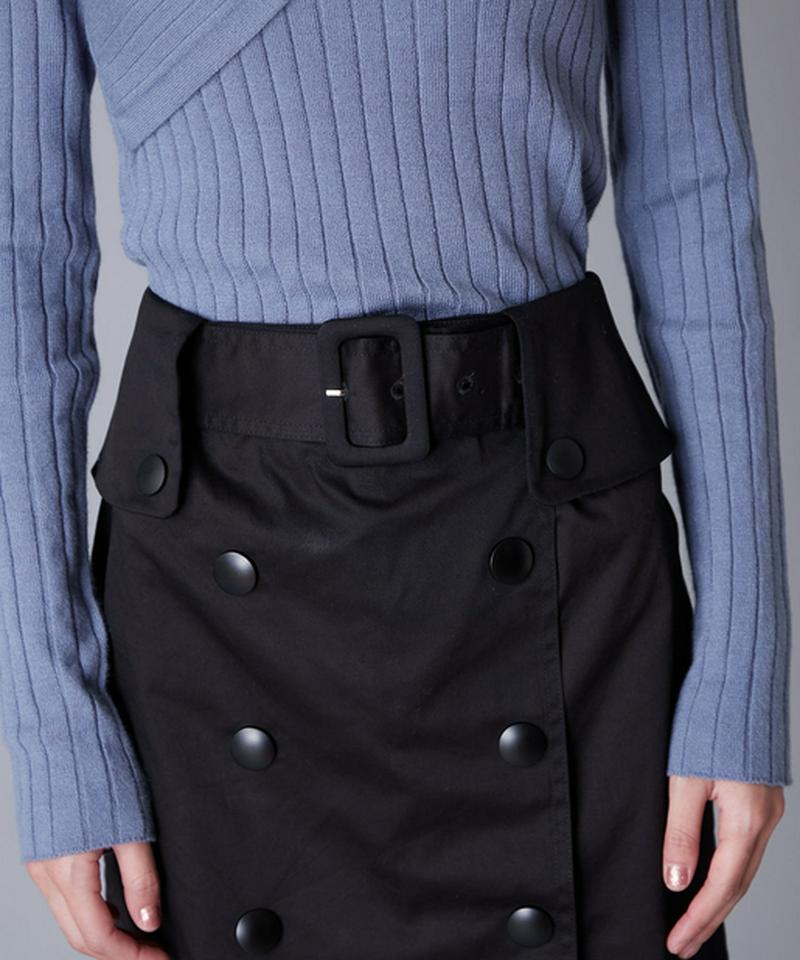 フロントベルトニット