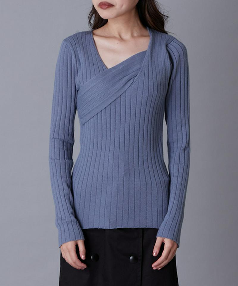 フロントベルトニット