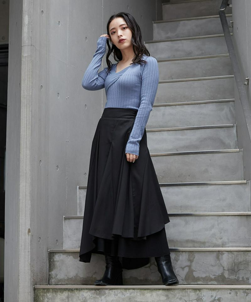 フロントベルトニット