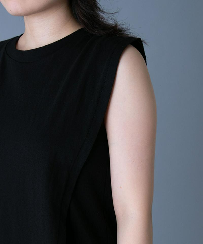 ドッキングプリーツレイヤードワンピ