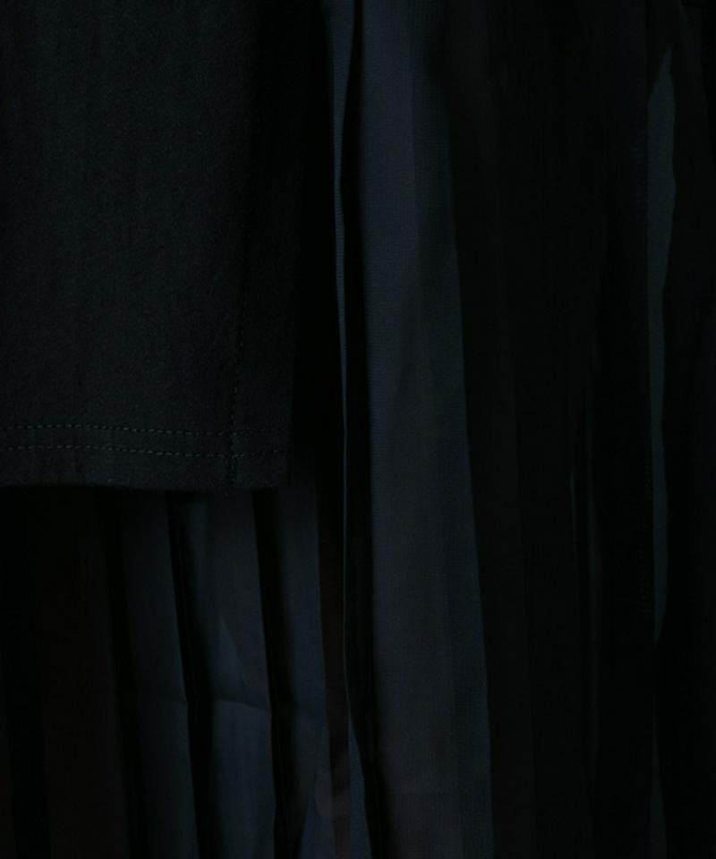 ドッキングプリーツレイヤードワンピ