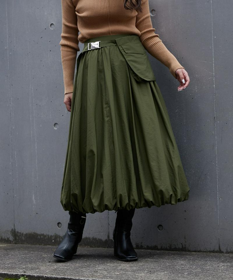 ポケットベルト付きバルーンスカート