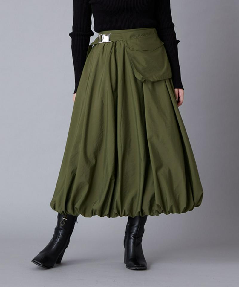 ポケットベルト付きバルーンスカート