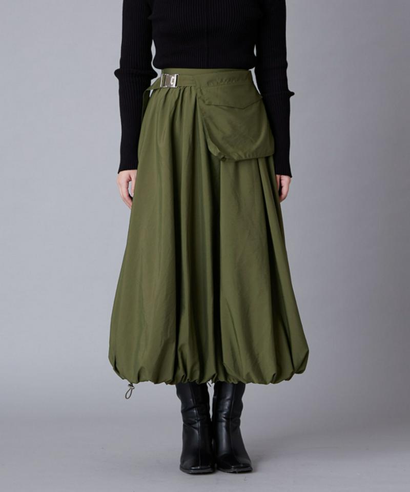 ポケットベルト付きバルーンスカート