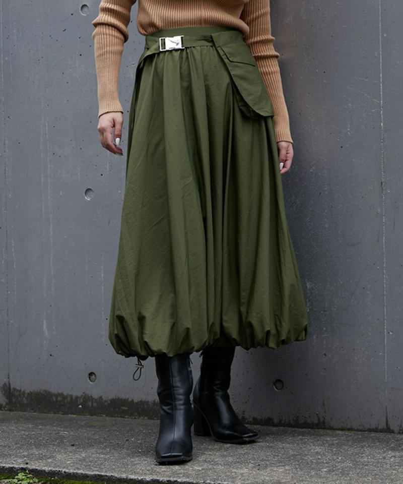 ポケットベルト付きバルーンスカート