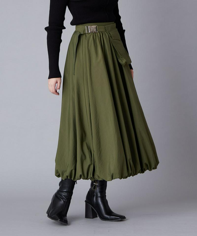 ポケットベルト付きバルーンスカート