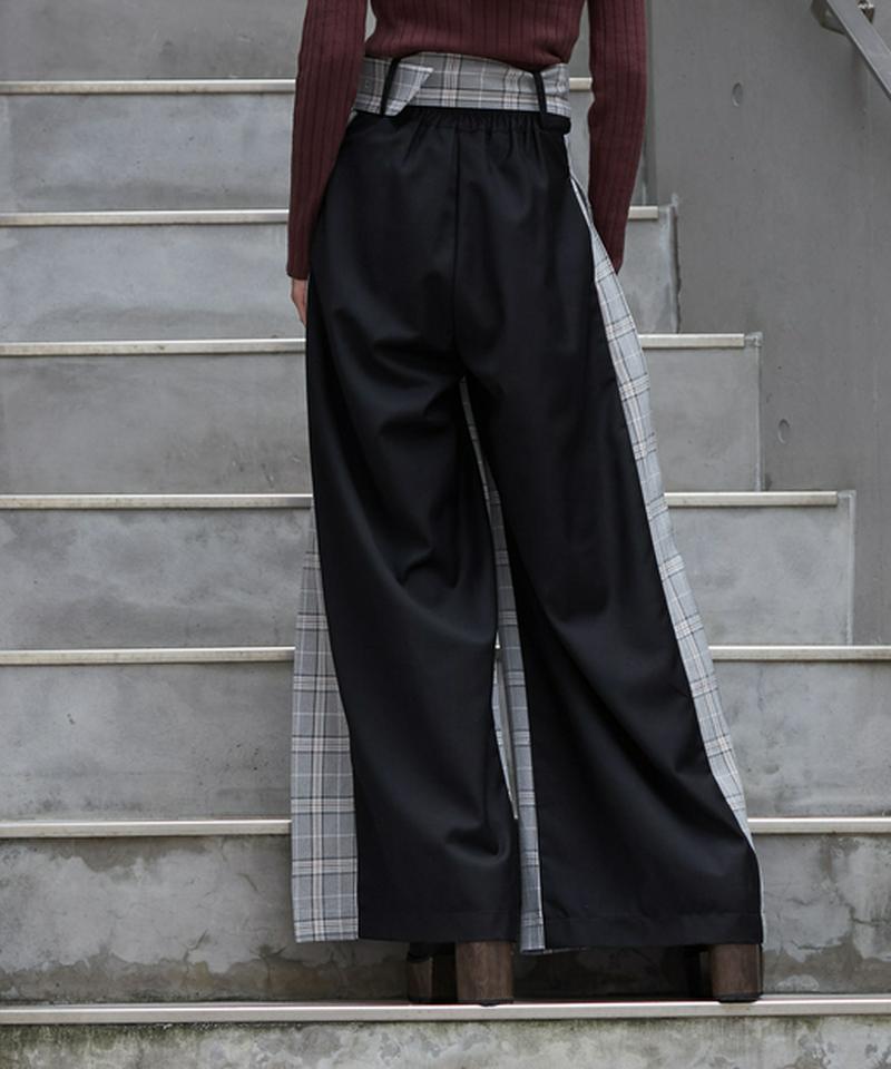 ボックスプリーツワイドパンツ