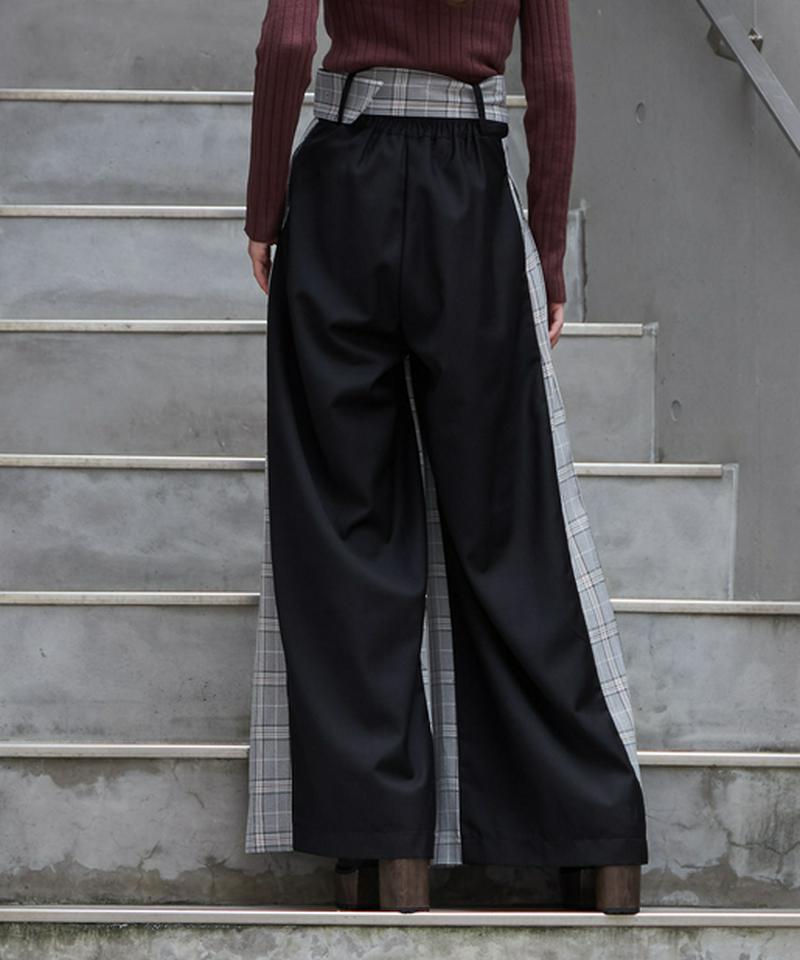 ボックスプリーツワイドパンツ