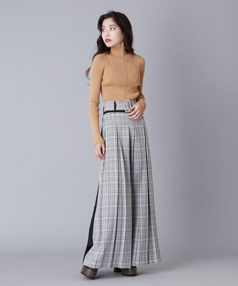 ボックスプリーツワイドパンツ