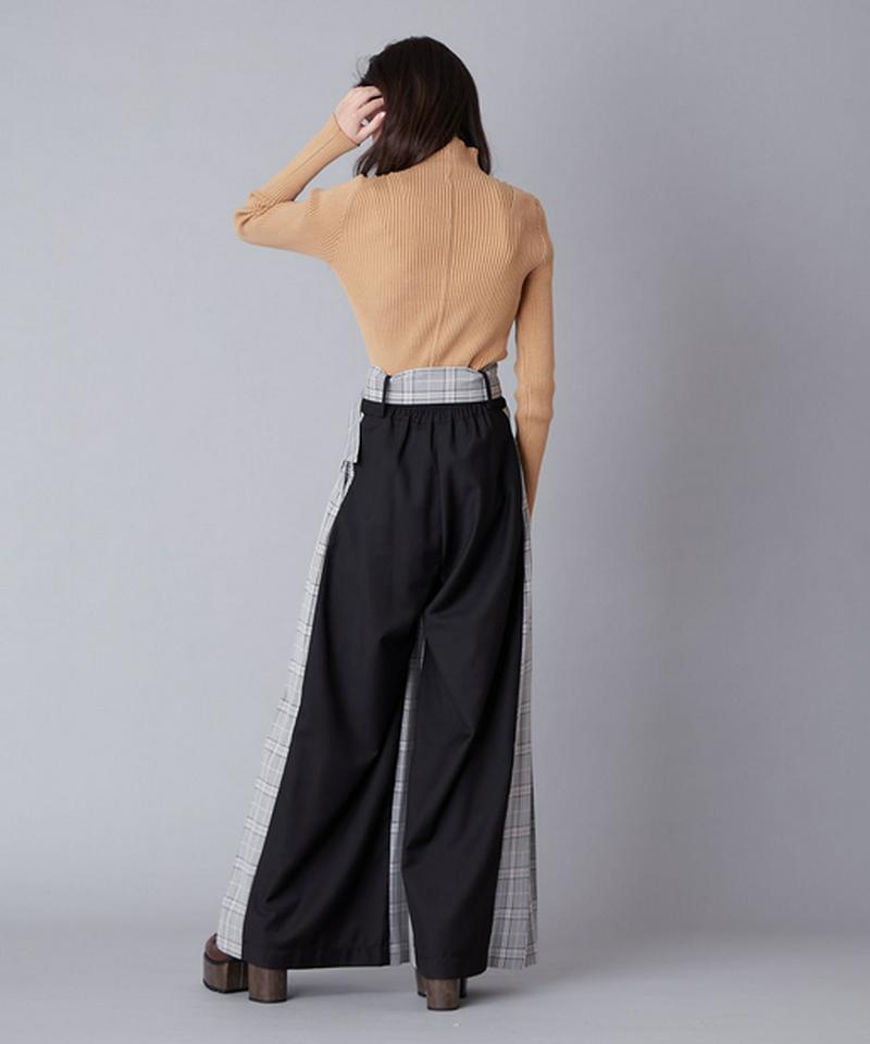 ボックスプリーツワイドパンツ