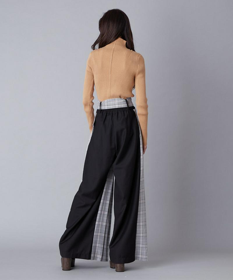 ボックスプリーツワイドパンツ