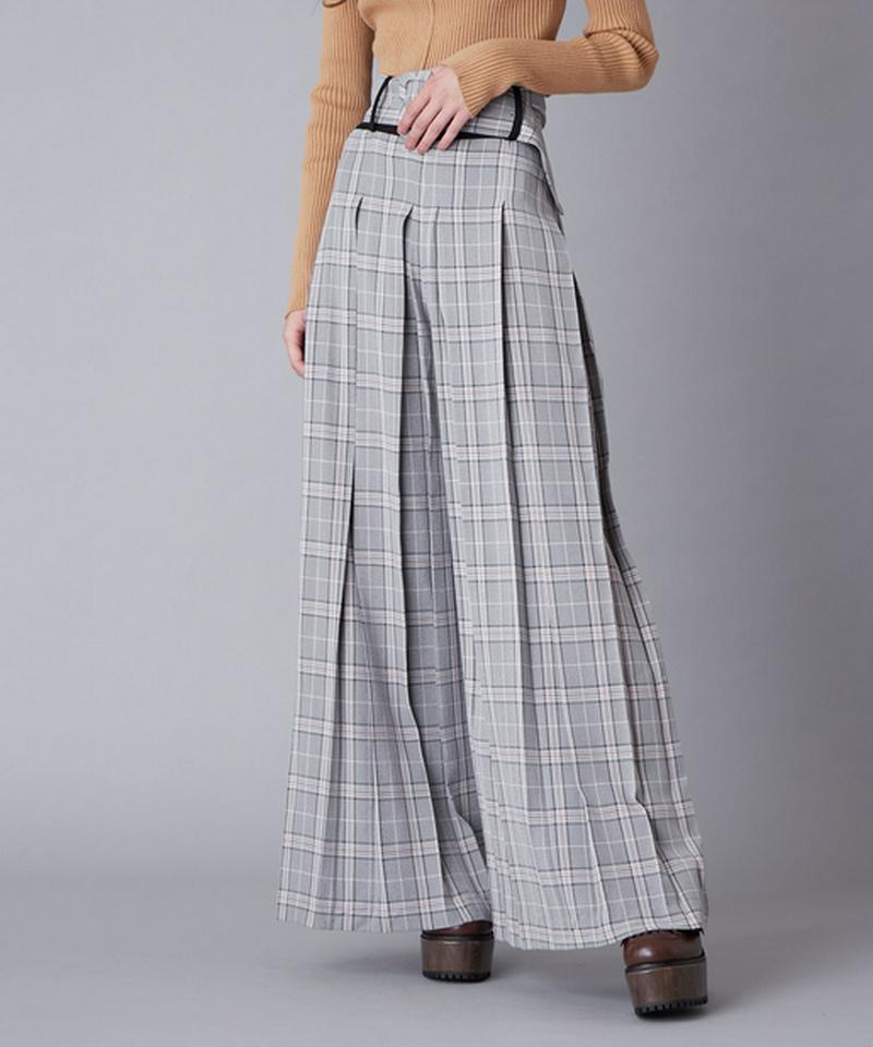 ボックスプリーツワイドパンツ