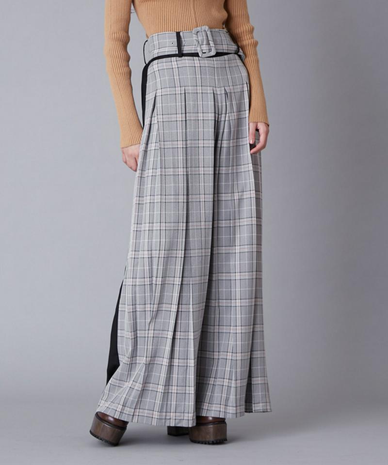 ボックスプリーツワイドパンツ
