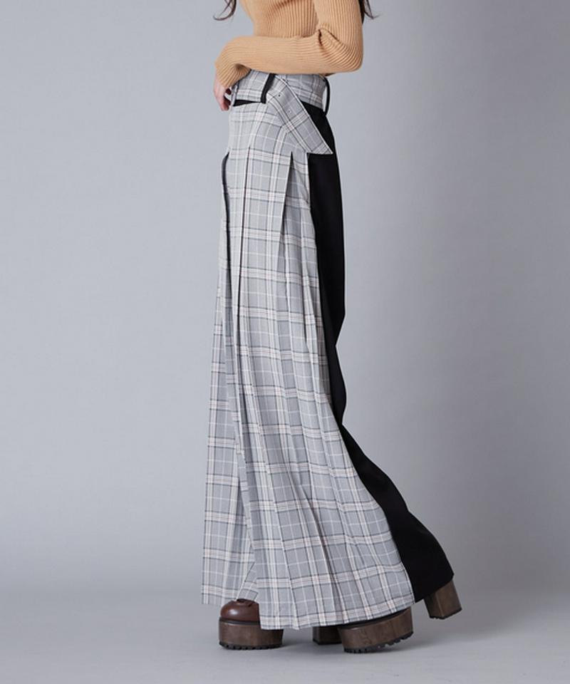 ボックスプリーツワイドパンツ