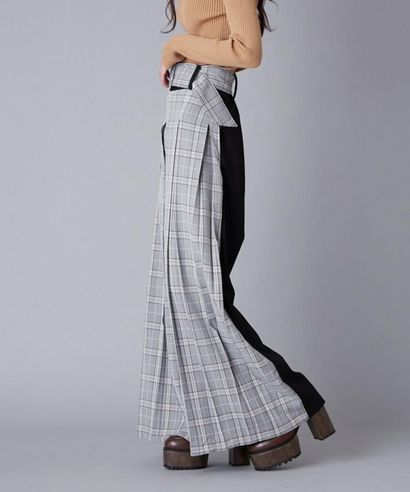 ボックスプリーツワイドパンツ