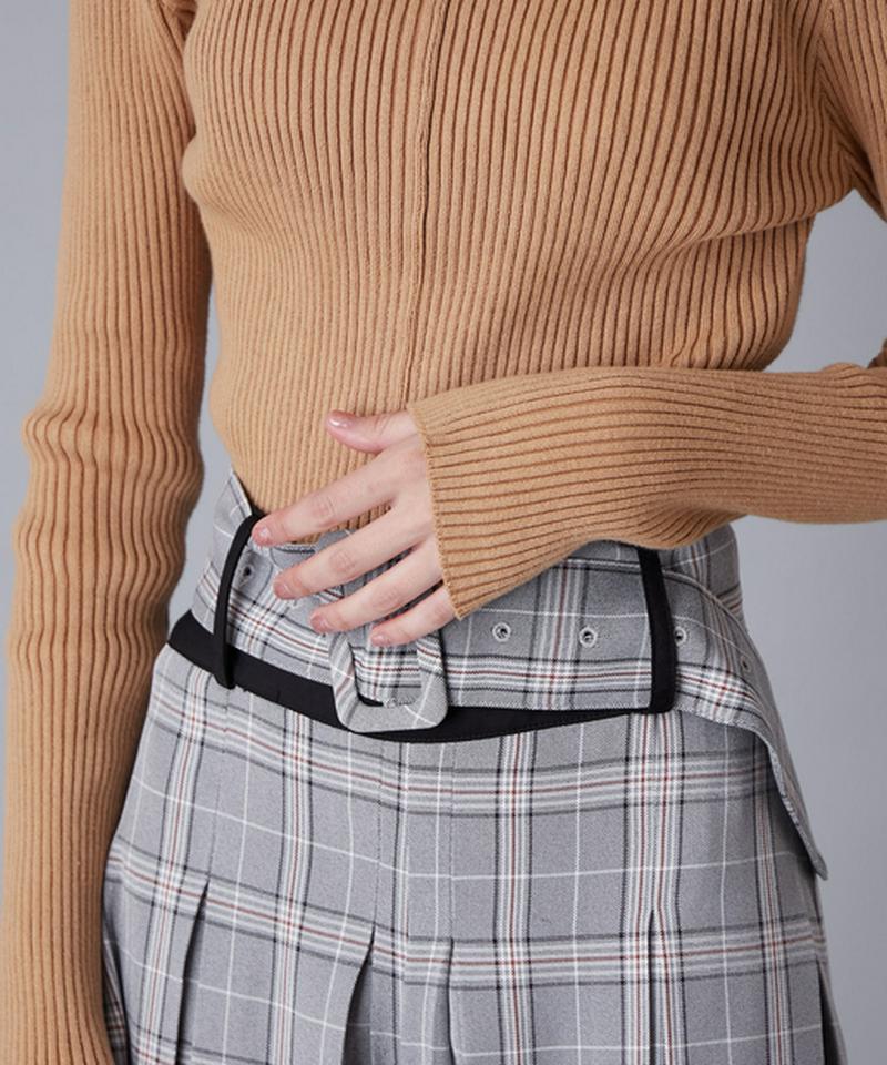 ボックスプリーツワイドパンツ