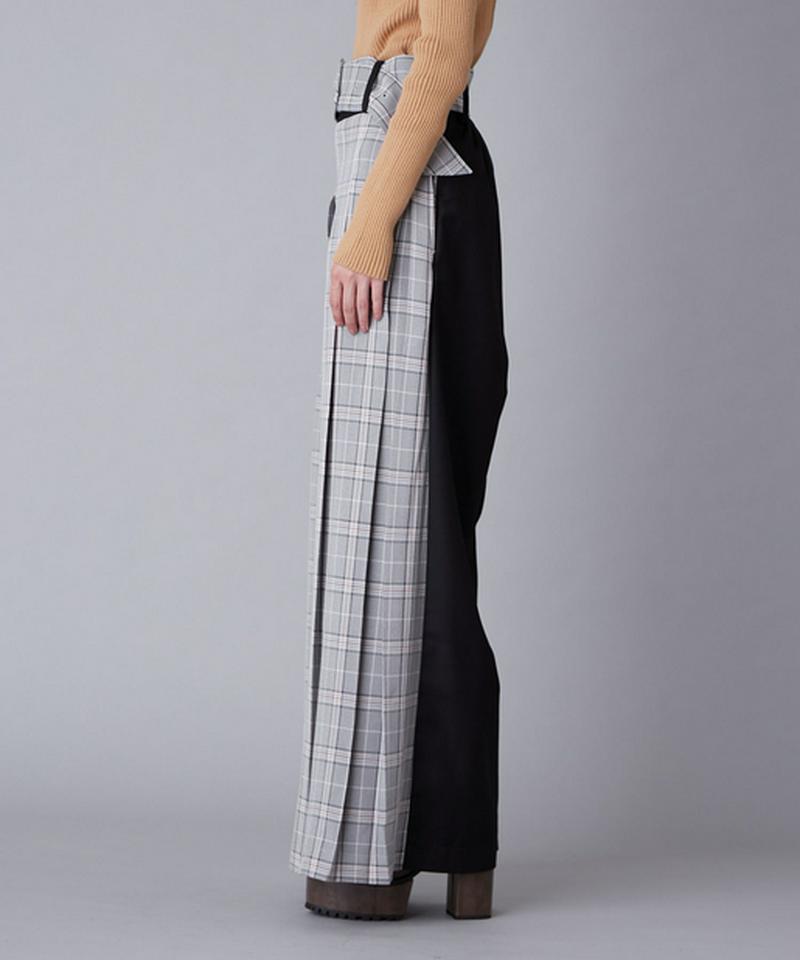 ボックスプリーツワイドパンツ