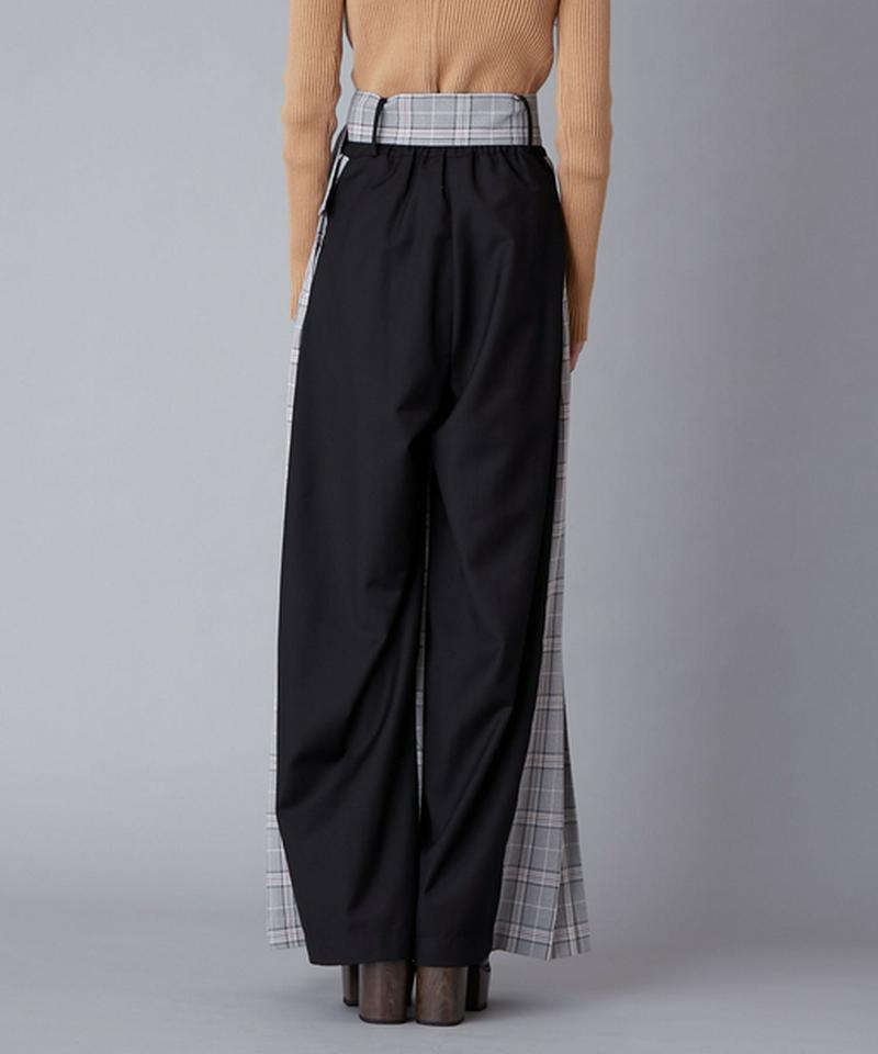 ボックスプリーツワイドパンツ