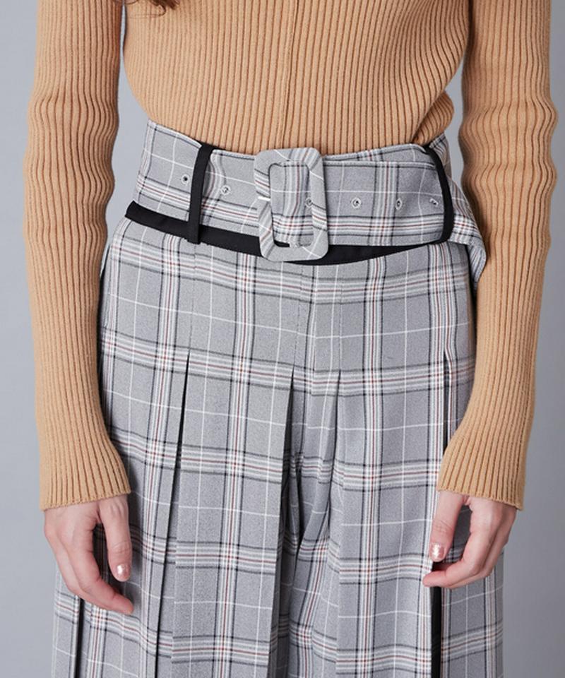 ボックスプリーツワイドパンツ