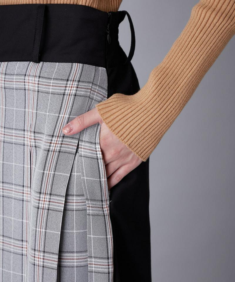 ボックスプリーツワイドパンツ