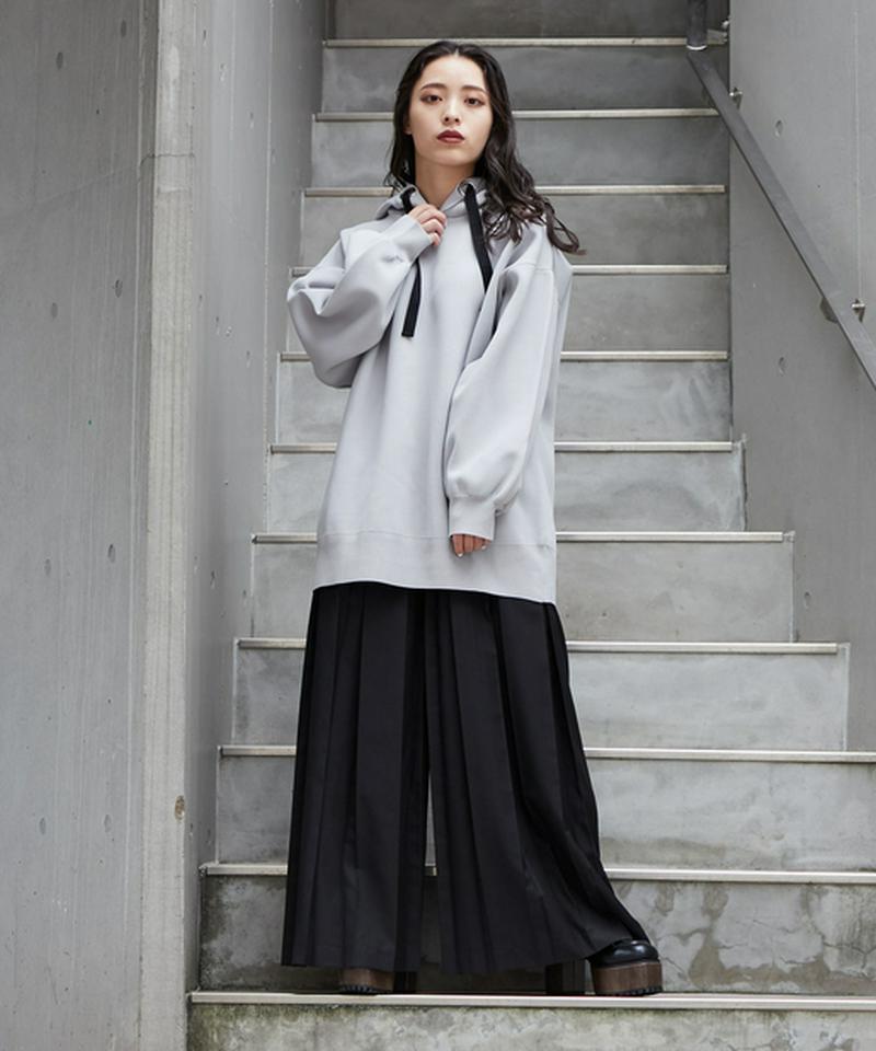 ボックスプリーツワイドパンツ