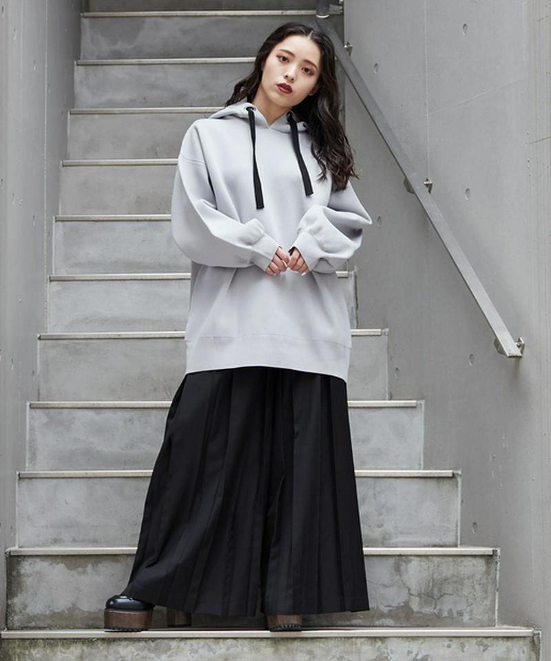 ボックスプリーツワイドパンツ