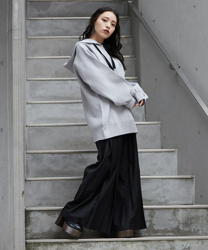 ボックスプリーツワイドパンツ