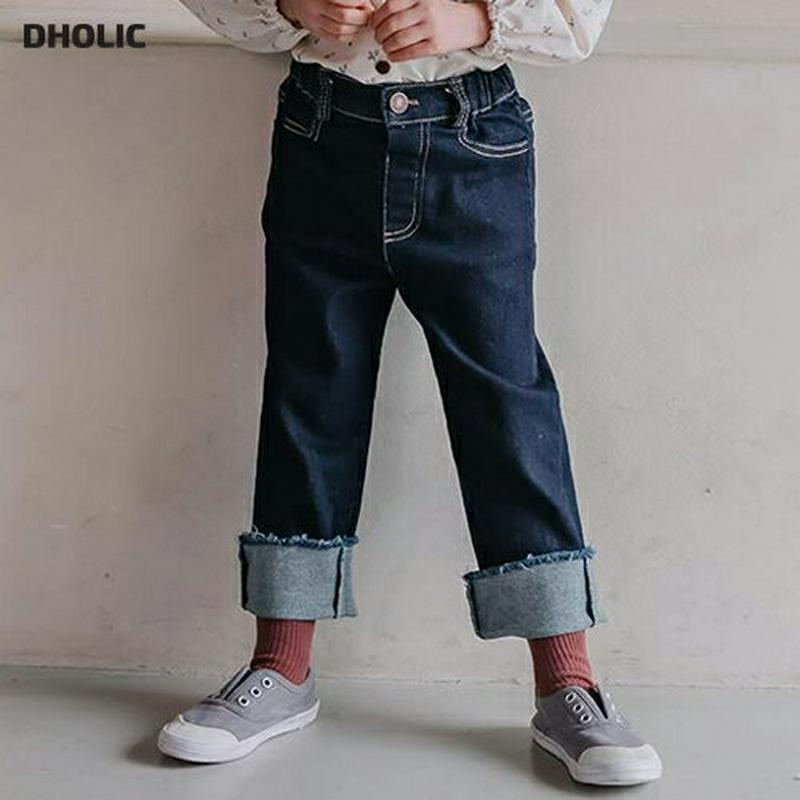【新作10%OFF】ダメージロールアップデニムパンツ・u04999 キッズ【3~8才】【pt】【ボトムズ パンツ ズボン ダメー