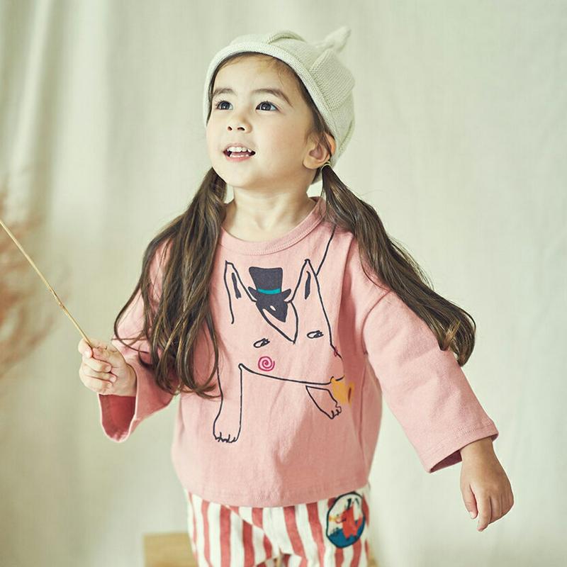 【新作10%OFF】プリントTシャツ・u04959 キッズ【3~8才】【tops】【トップス Tシャツ 長袖 ロングスリーブ ラ