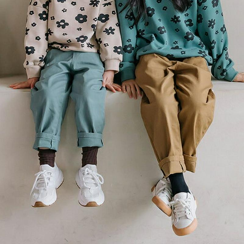 【新作10%OFF】ウエストタックパンツ・u05012 キッズ【3~8才】【pt】【ボトムズ パンツ ズボン ロングパンツ 長ズ