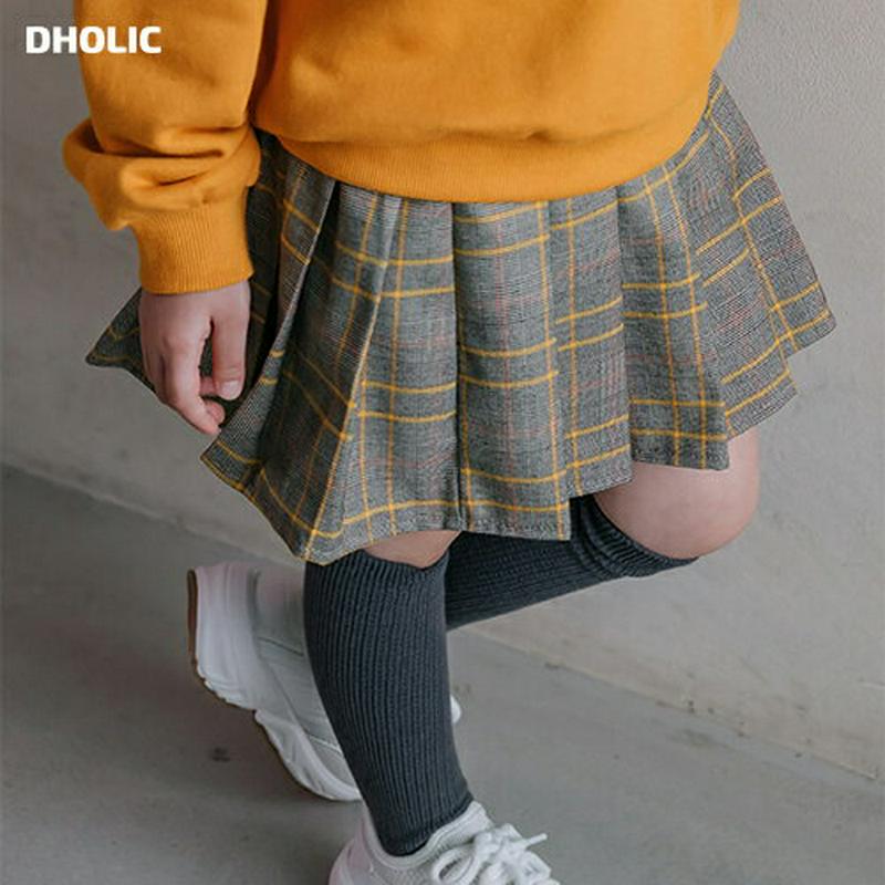 【新作10%OFF】プリーツチェックスカートパンツ・u05010 キッズ【3~8才】【sk】【ボトムズ スカート ショート丈 プ