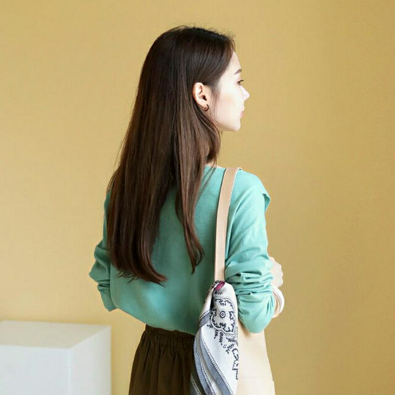 【新作10%OFF】サイドタックTシャツ・全3色・b63647 レディース【tops】【韓国 ファッション トップス Tシャツ 