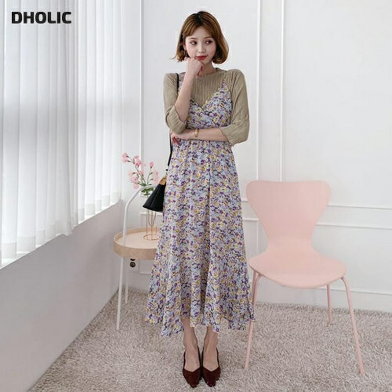 【新作10%OFF】フローラルスリーブレスワンピース・全3色・t60795 レディース【ops】【韓国 ファッション ワンピース