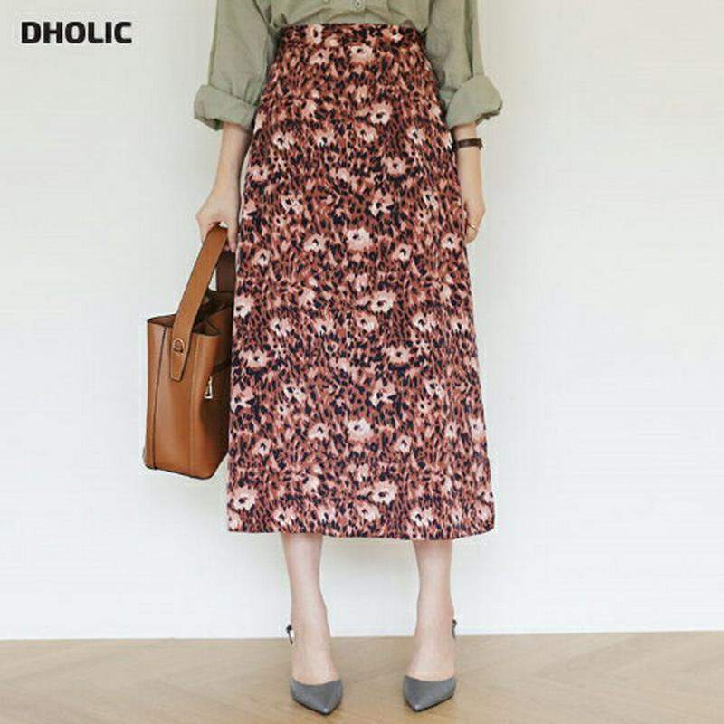 【新作10%OFF】レオパードスリットスカート・全3色・b63667 レディース【sk】【韓国 ファッション スカート ロング 