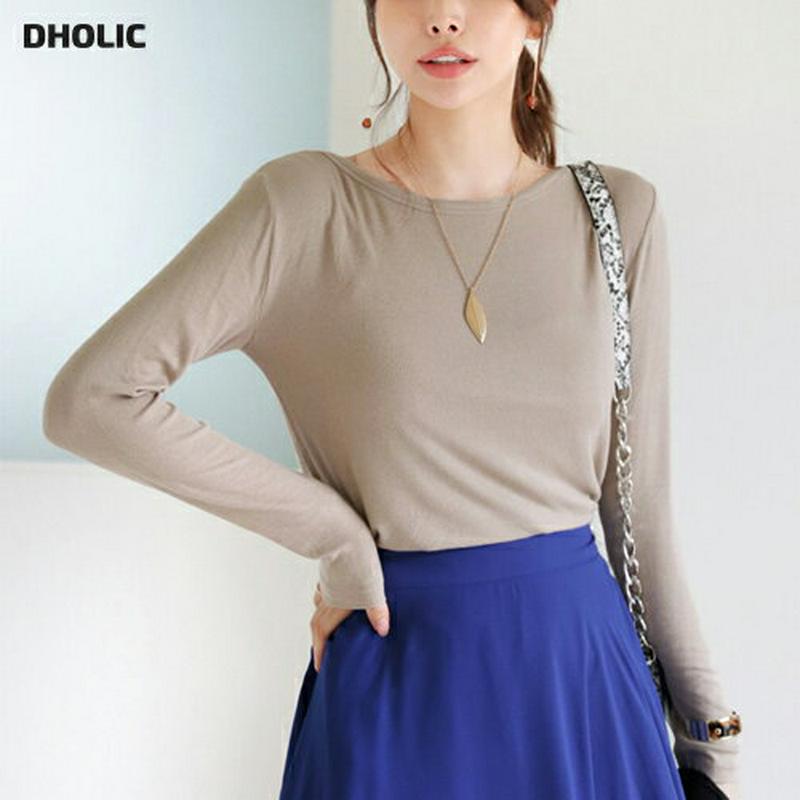 【新作10%OFF】リブボートネックTシャツ・全4色・t63650 レディース【tops】【韓国 ファッション トップス Tシャ