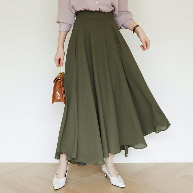【新作10%OFF】アンバランスフレアスカート・全4色・t63670 レディース【sk】【韓国 ファッション スカート ロング 