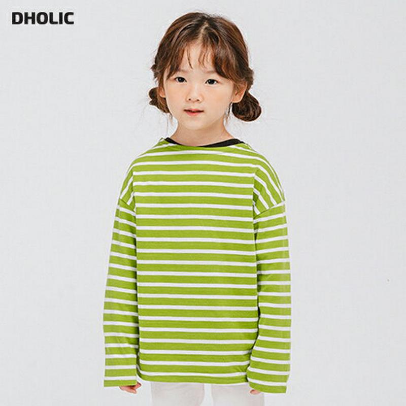 【新作10%OFF】ボーダー長袖Tシャツ・u04946 キッズ【3~8才】【tops】【トップス Tシャツ 長袖 ロンT ボーダ