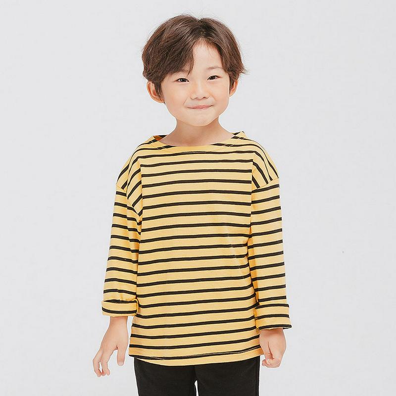 【新作10%OFF】ボーダー長袖Tシャツ・u04946 キッズ【3~8才】【tops】【トップス Tシャツ 長袖 ロンT ボーダ