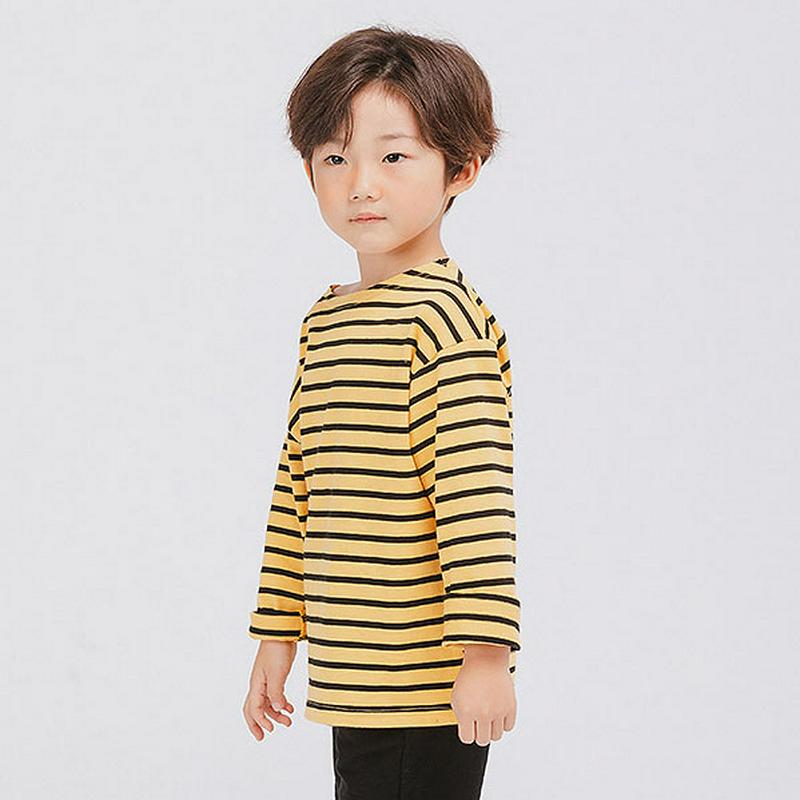 【新作10%OFF】ボーダー長袖Tシャツ・u04946 キッズ【3~8才】【tops】【トップス Tシャツ 長袖 ロンT ボーダ