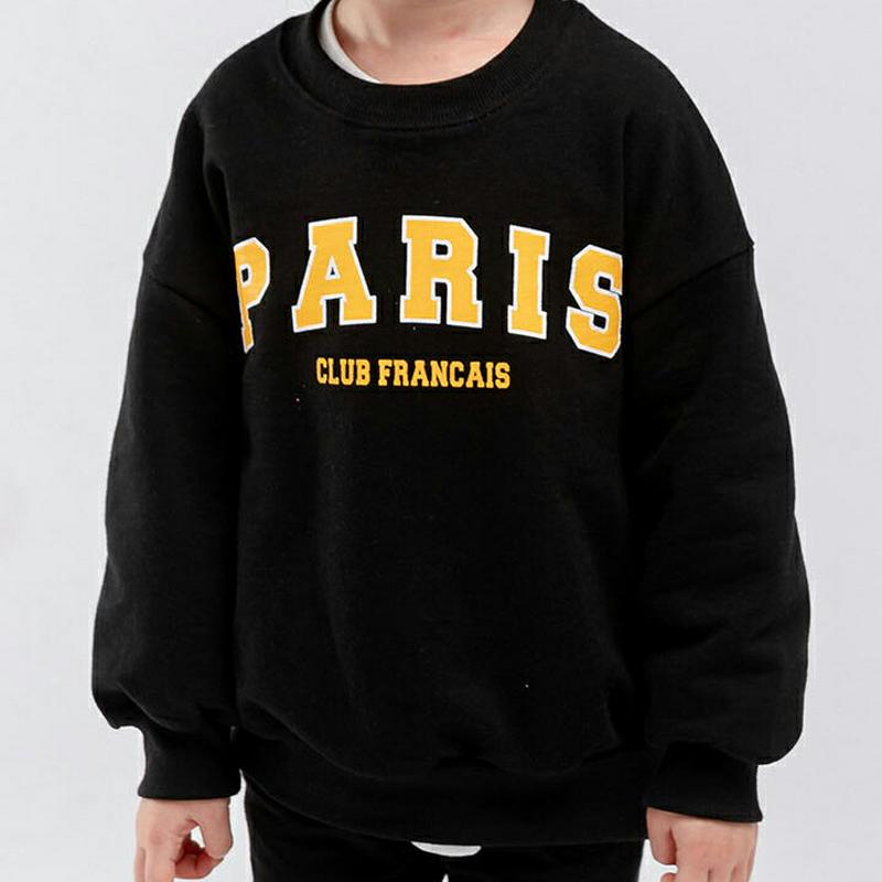 【新作10%OFF】PARISロゴスウェット・u04923 キッズ【3~8才】【tops】【トップス トレーナー スウェット ロ