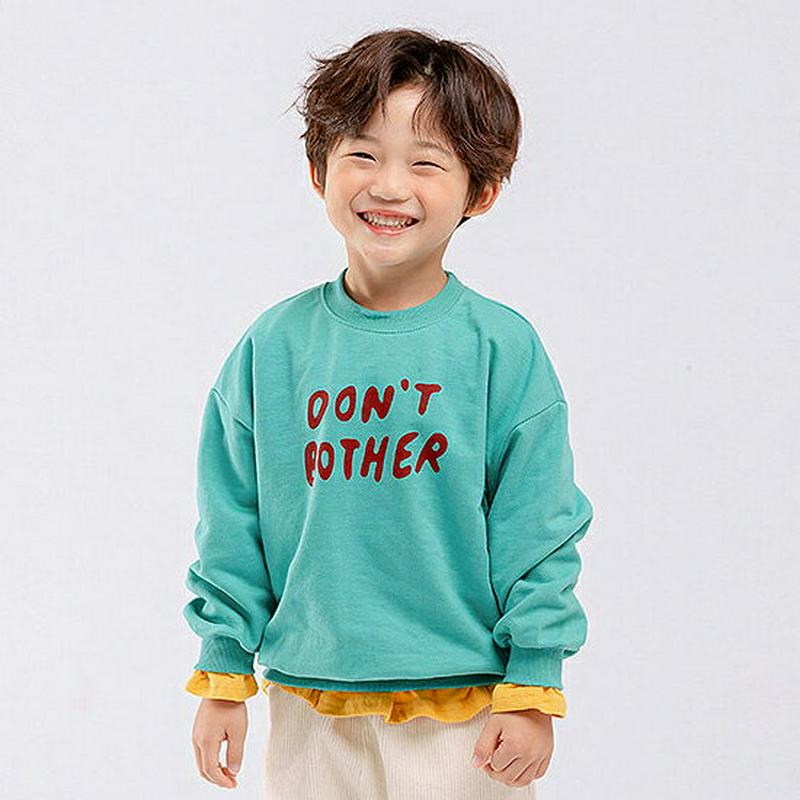 【新作10%OFF】DONTレタリングスウェット・u04928 キッズ【3~8才】【tops】【トップス スウェット 長袖 ロゴ